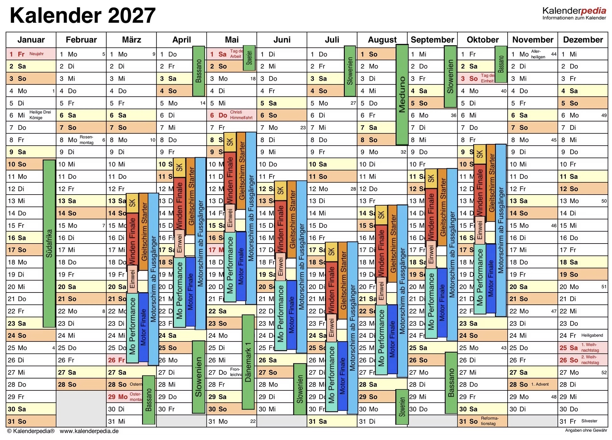 MFC Kalender 2027